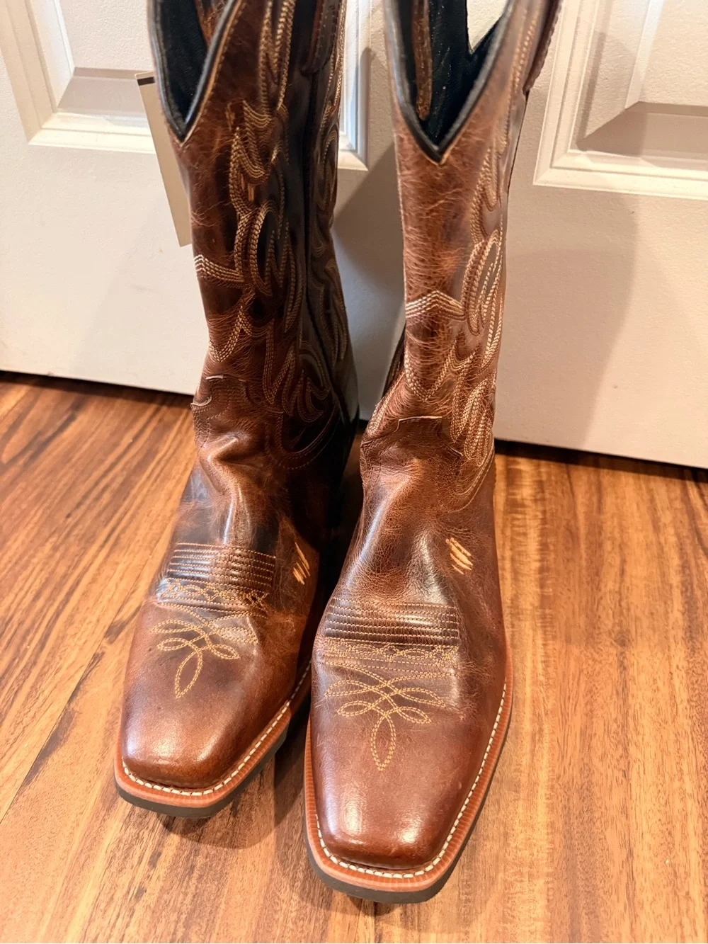 Laredo Breakout Square Toe Western Boots Mens 10.5 EW 68354 Rust Brown